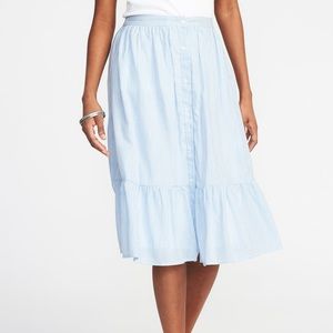 Old Navy Button-Front Midi Skirt